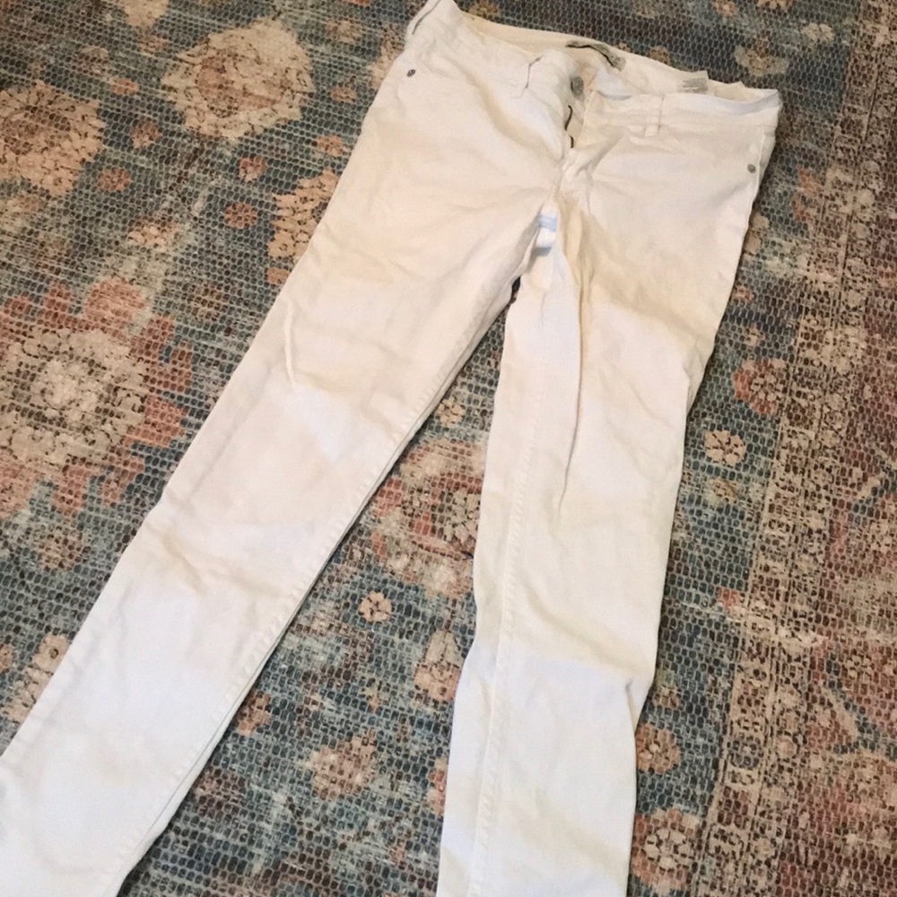Abercrombie and Fitch white jeans